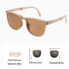 Vintage Folding Sunscreen Sunglasses Unisex Anti UV