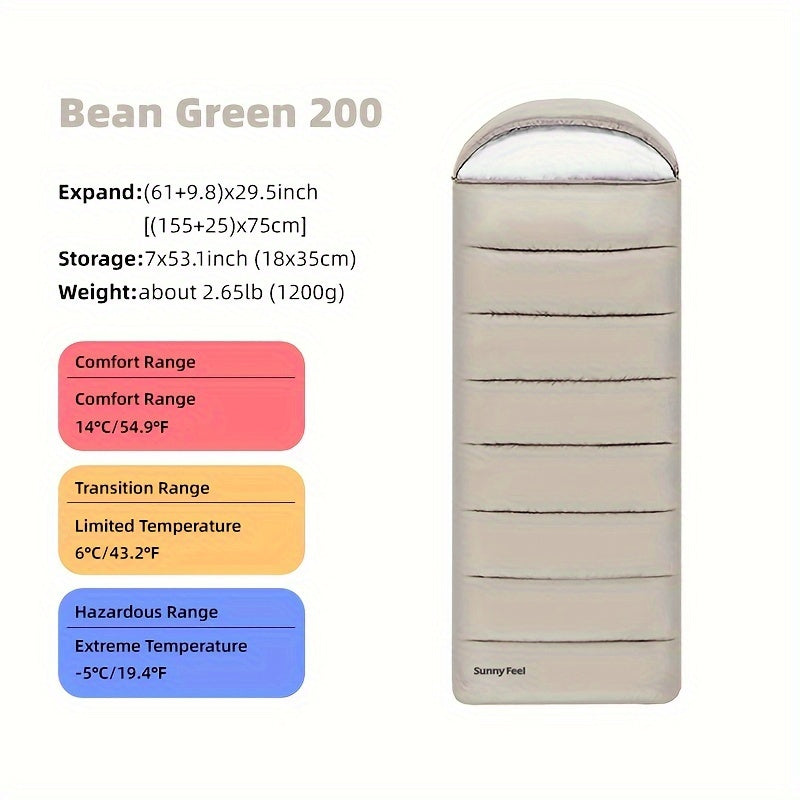 Waterproof Camping Sleeping Bag with Compression Bag