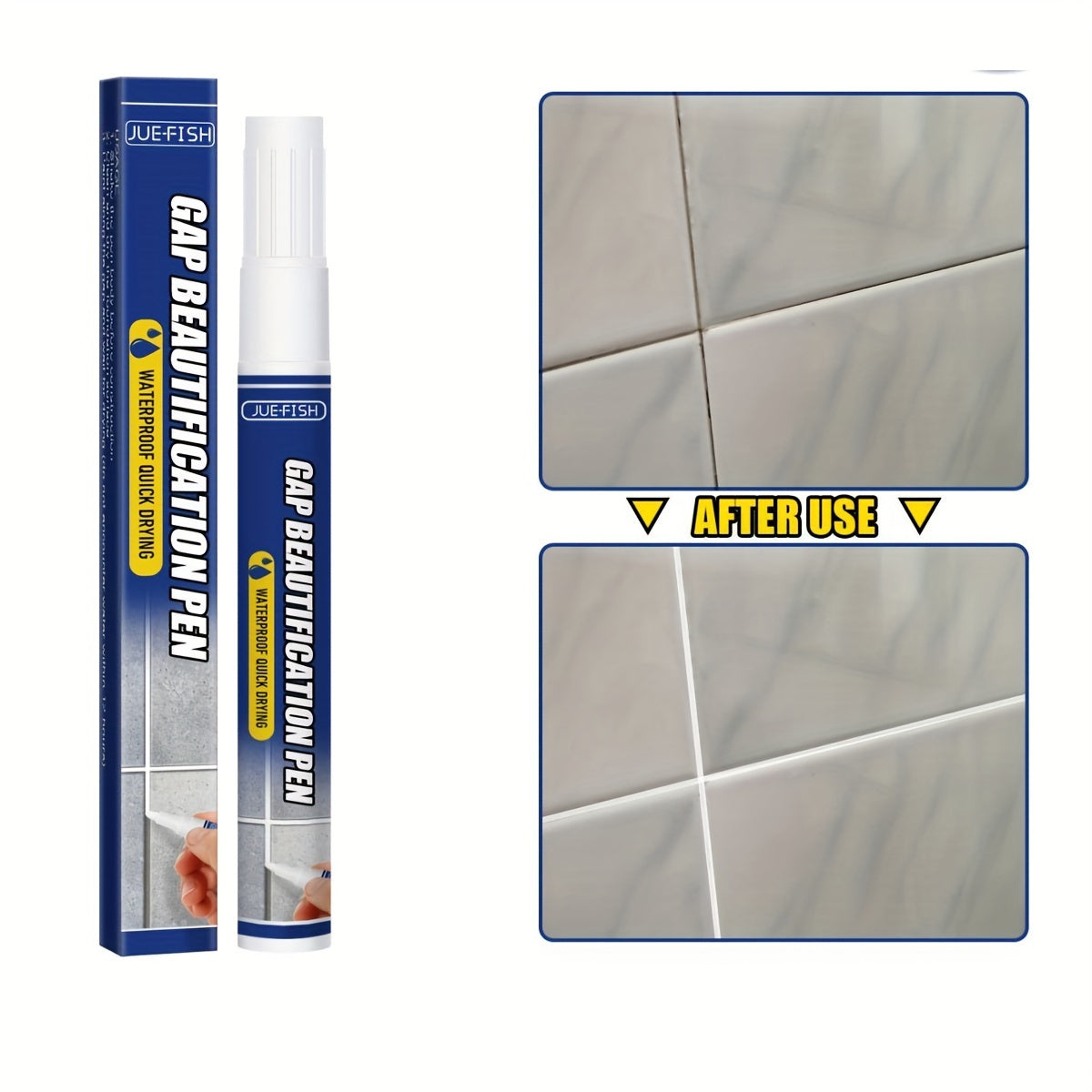 1pc Grout Pen Ceramic Tile Repair Pen Bathroom Waterproof Mildew proof