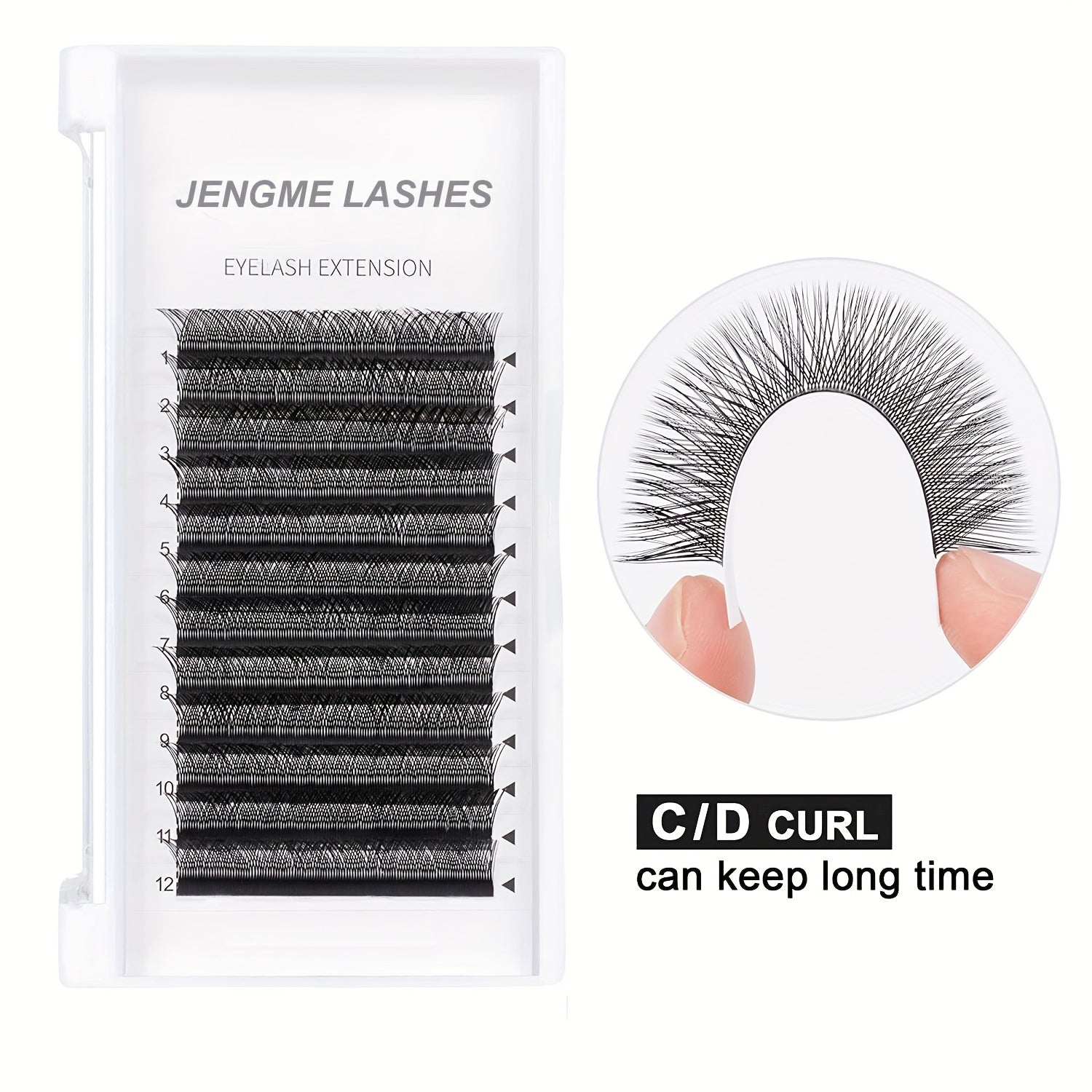 YY 2D 4D Volume Lash Extensions 12 Rows Soft Matte Faux Mink Pre Fanned