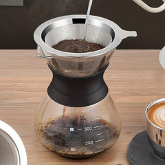 1pc Stainless Steel Filter Mesh Coffee Dipper Cone Stainless Steel Coffee Filter