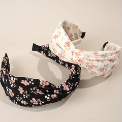 2pcs Knotted Hair Hoop Cross Floral Hairpin Head Hoop Headwear