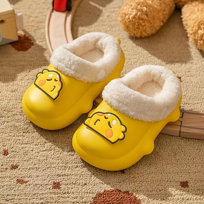 Boys Duck Winter Slipper Soft Soled Anti-slip Thermal