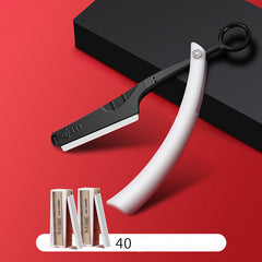 Professional Straight Edge Razor with 40 Blades