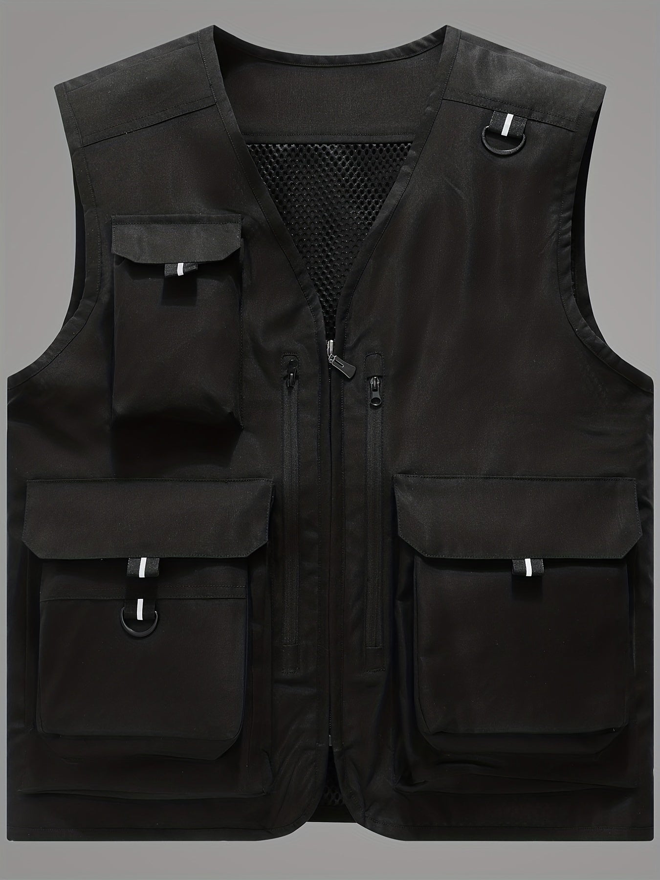 Men's Summer Outdoor Vest Breathable Zip Up & Thin Sleeveless Jacket