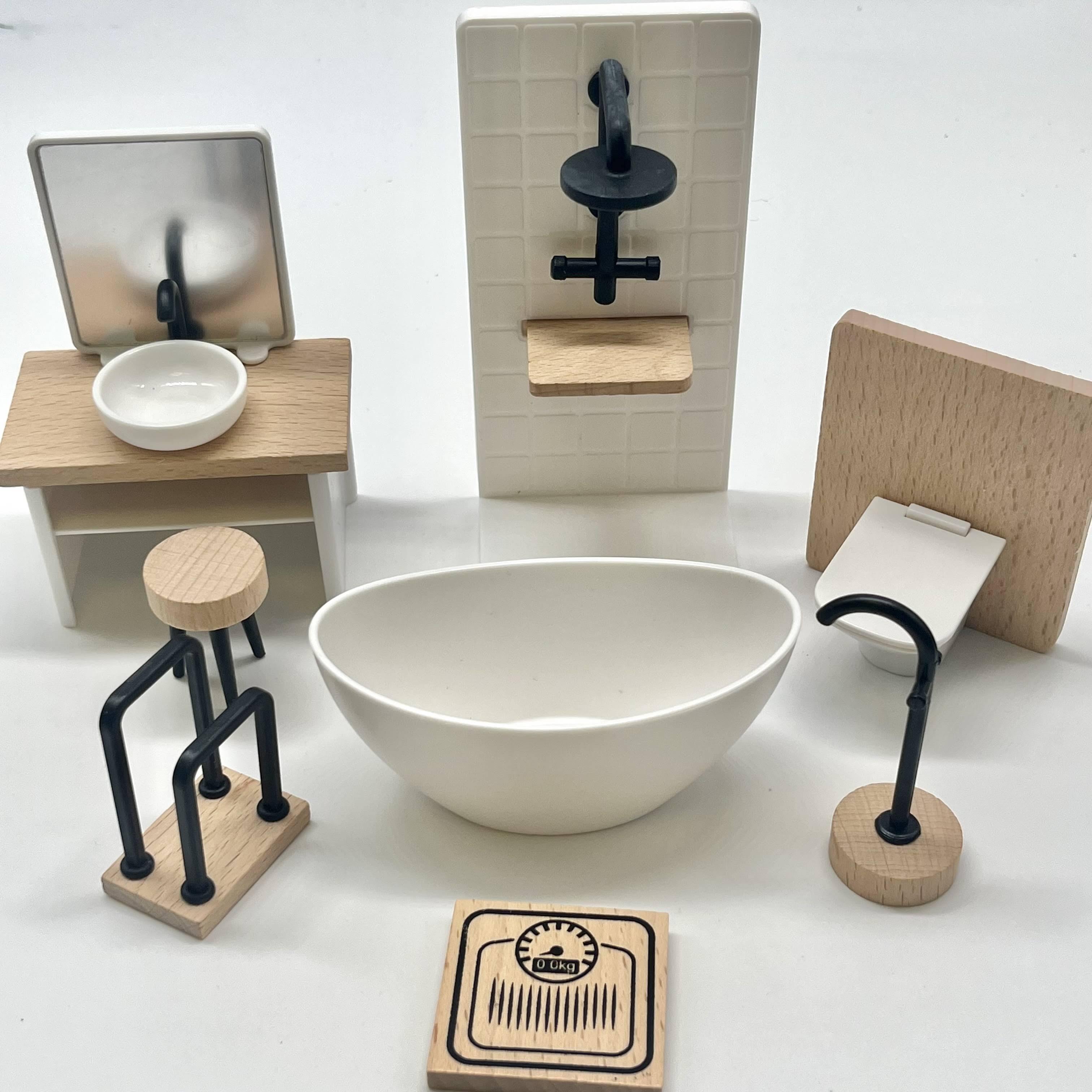 1:12 Dollhouse Bathroom Set for Realistic Detail