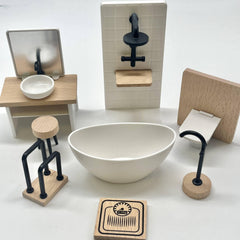 1:12 Dollhouse Bathroom Set for Realistic Detail
