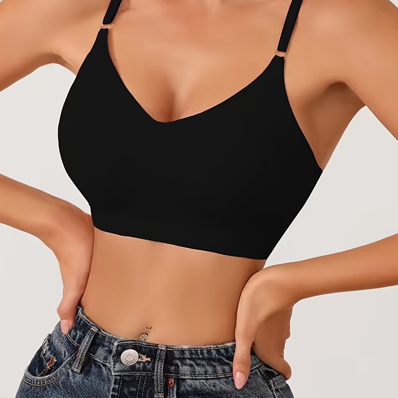 Seamless Vest Bra Soft & Comfy Stretchy Solid Everyday Bra