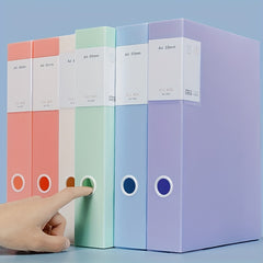 Fashion A4 File Box Magnetic Buckle Desktop File Organization