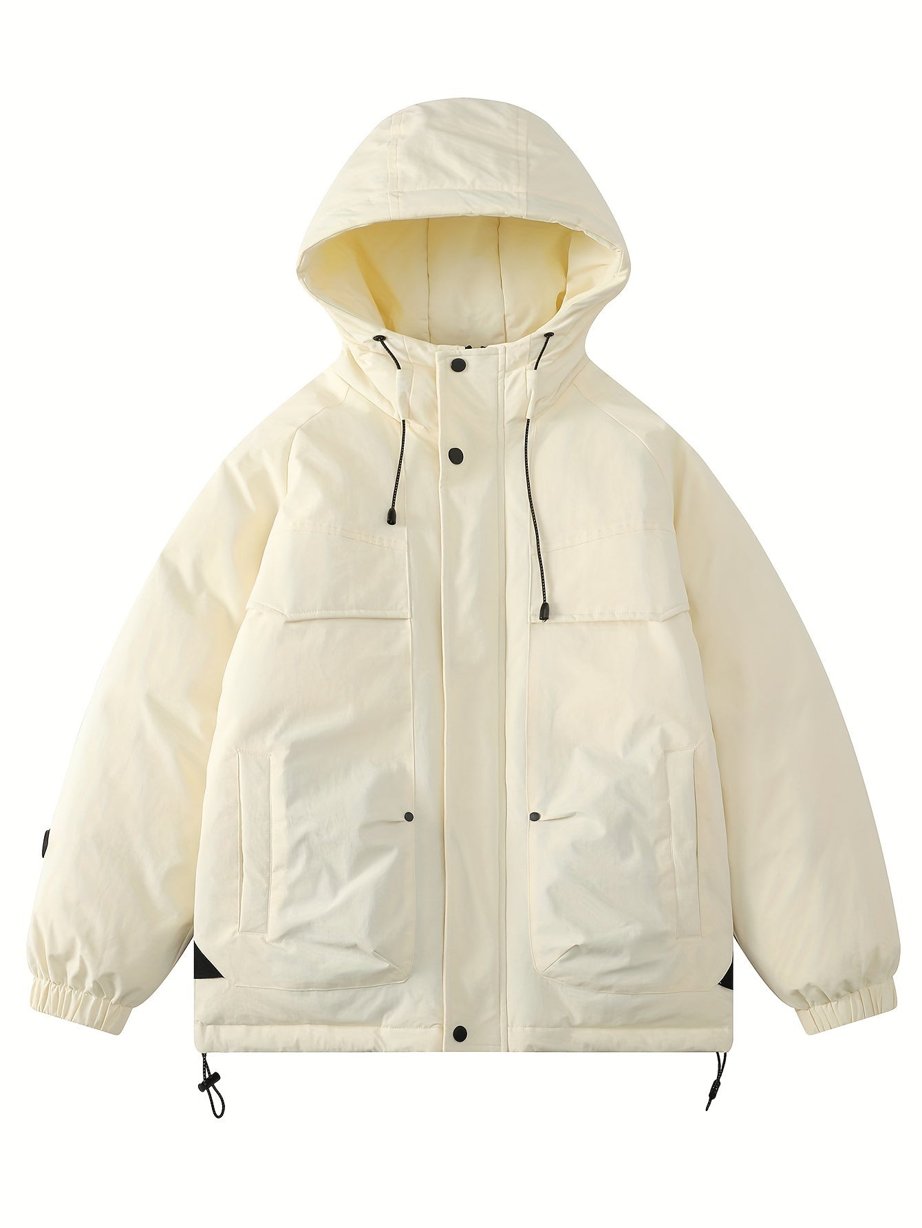 Casual Hooded Puffer Jacket for Winter Outdoor Sports