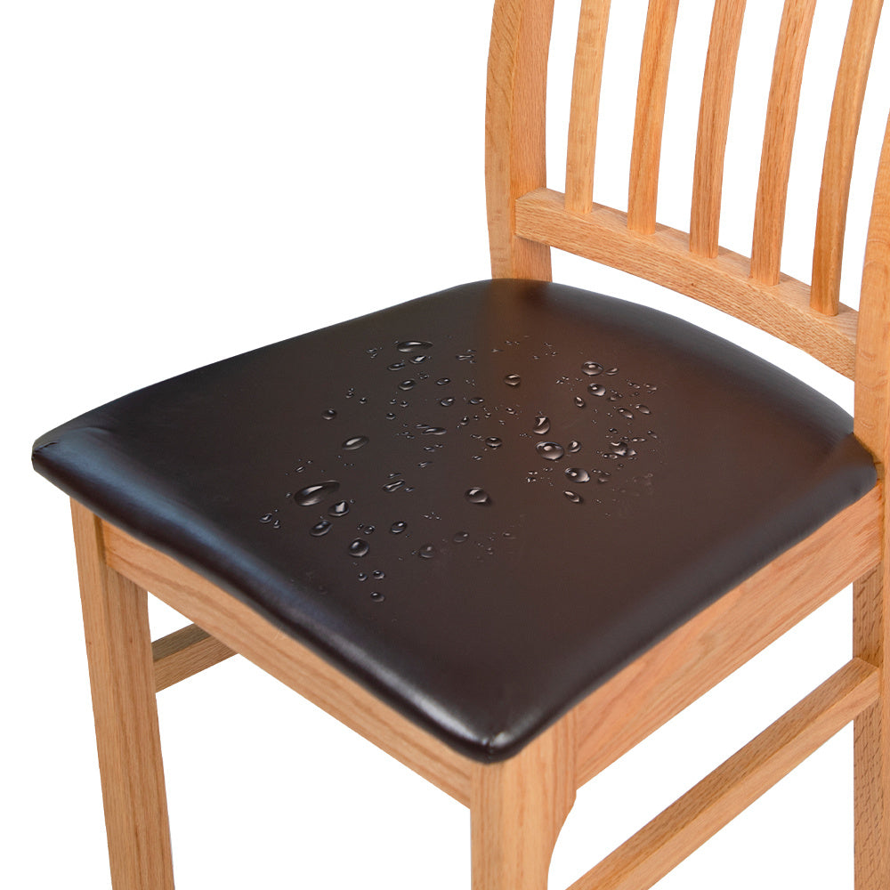 Waterproof PU Leather Chair Cushion Cover for Cafe Bar Restaurant Home