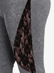  Lace High Rise Skinny Leggings