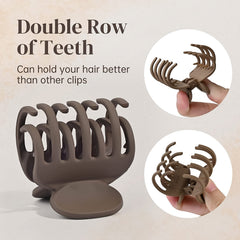 4pcs Small Hair Claw Clips Strong Hold Matte Octopus Hair Clips