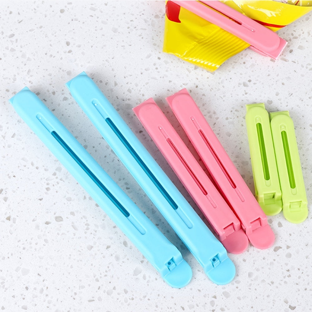 12pcs Sealing Clips For Food And Snack Bag Storage