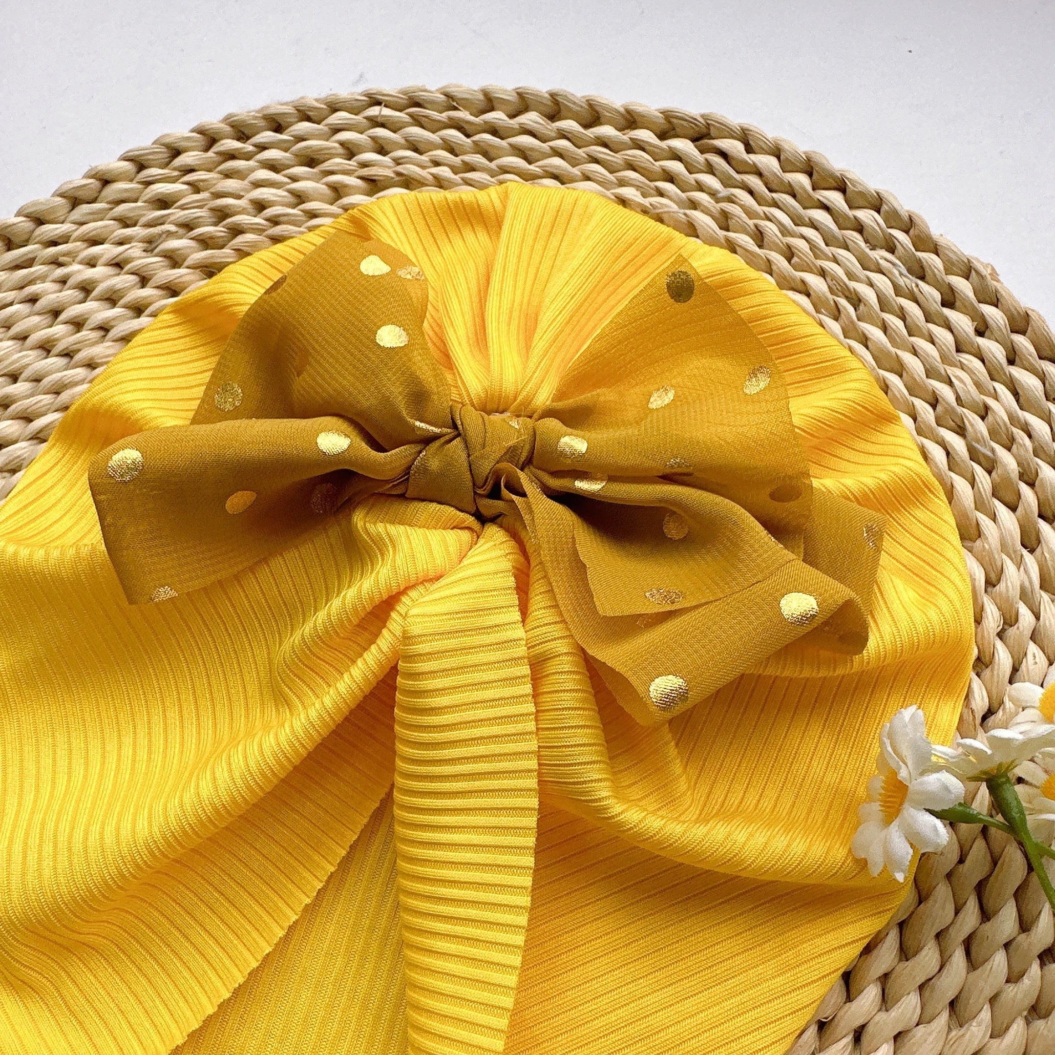 Baby Spring Summer Thin Headband Soft Bow Hat for Infants and Newborns