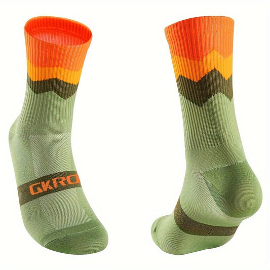 Compression Crew Socks Non Slip Moisture Wicking Nylon Blend Sports Socks