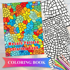 Creative Escape Mosaic Coloring Book - 20 Beautiful Sheets A4 Size
