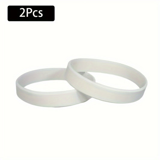 2pcs Silicone Bracelet for Outdoor Fitness and Sports