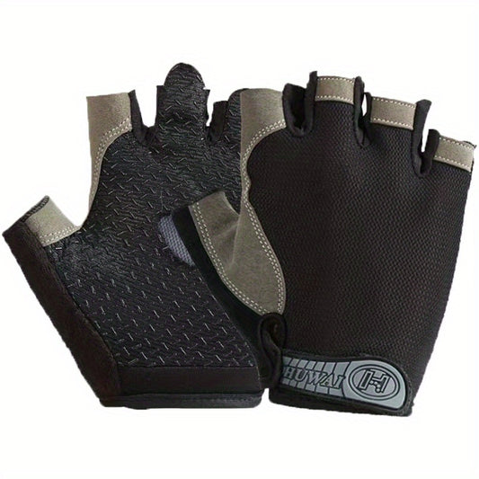 Breathable Anti Slip Half Finger Cycling Gloves for Men and Women