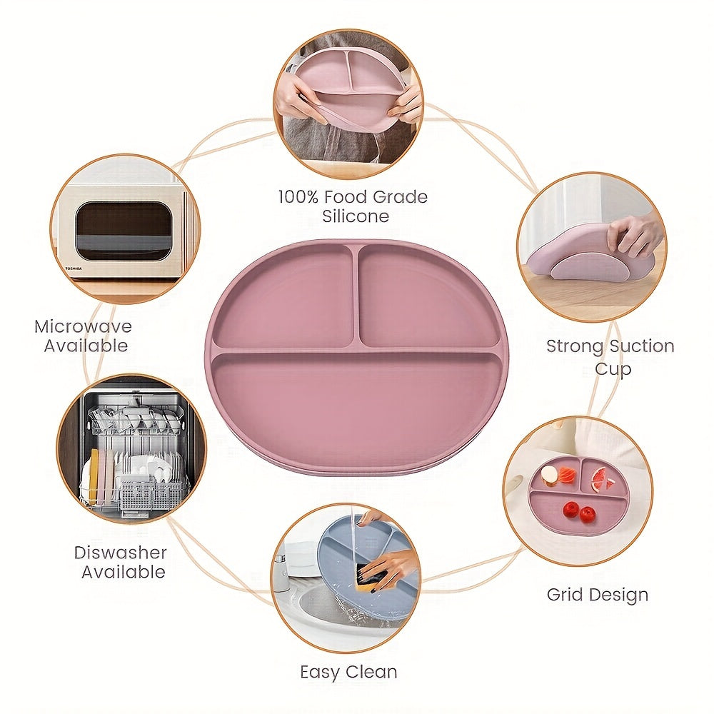 Silicone Toddler Eating Set: Cutlery, Bib, Spoon, Fork, Water Cup