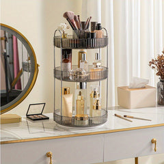 360 Rotating Makeup Organizer for Vanity Clear Storage