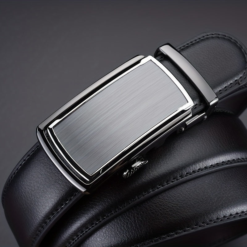 Men's Leather Belt Automatic Buckle Business Pants Belt
