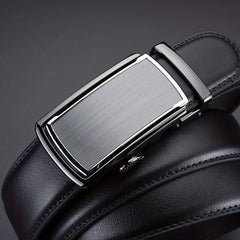 Men's Leather Belt Automatic Buckle Business Pants Belt