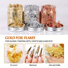 10g Resin Golden Foil Sheet for Nail Art & Crafts