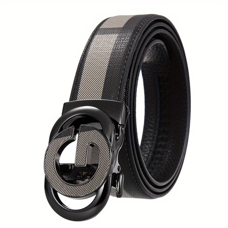 Men's Leather Belt Business Casual Jeans Belt Retro