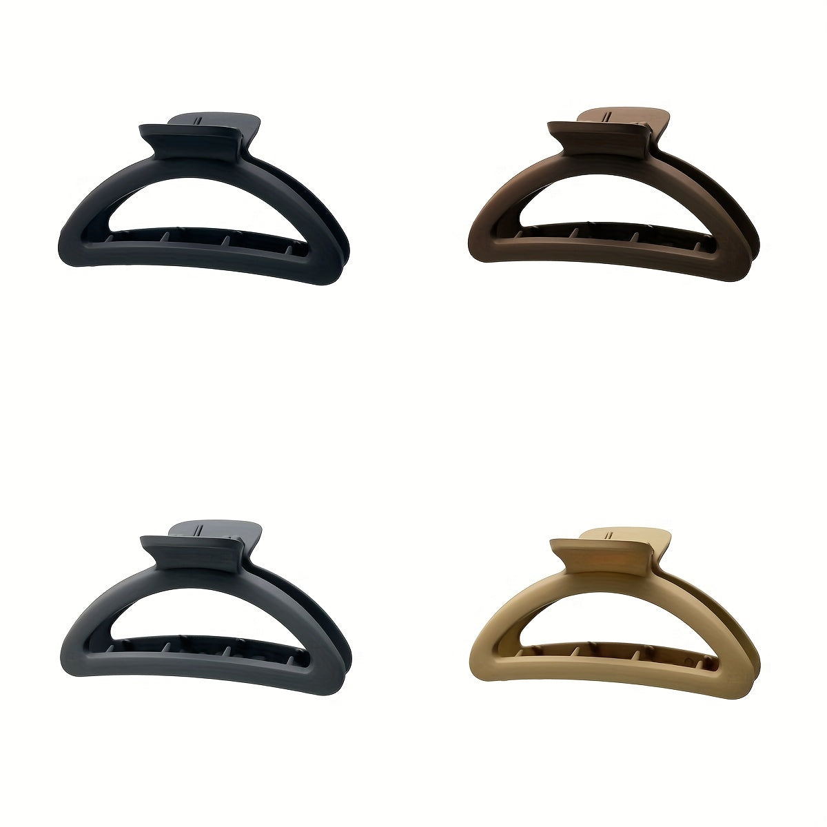 Frosted Solid Hair Claws Mini Shark Claw Hair Accessories For Women Girls