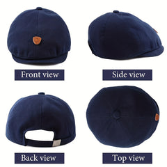 Casual British Beret Spring Summer Sun Breathable Hat for Children Baby