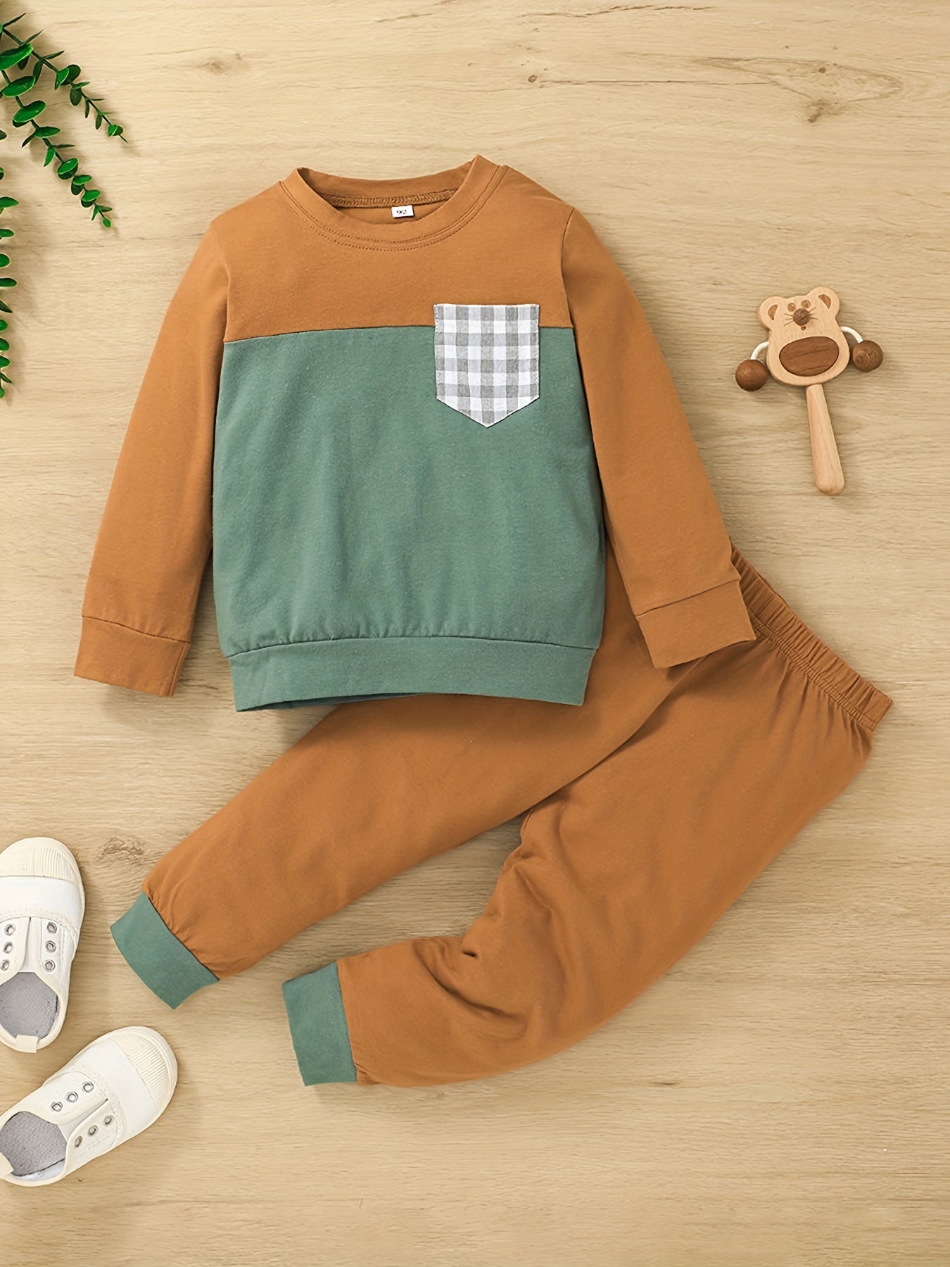 Baby Boy's 2pcs Sweatshirt & Sweatpants Set for Spring Fall