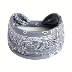 Boho Style Elastic Wide Hair Band Knot Turban Headband