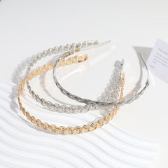 Metal Headband Thin Hairband Alloy Layer Golden Silver Hair Accessories