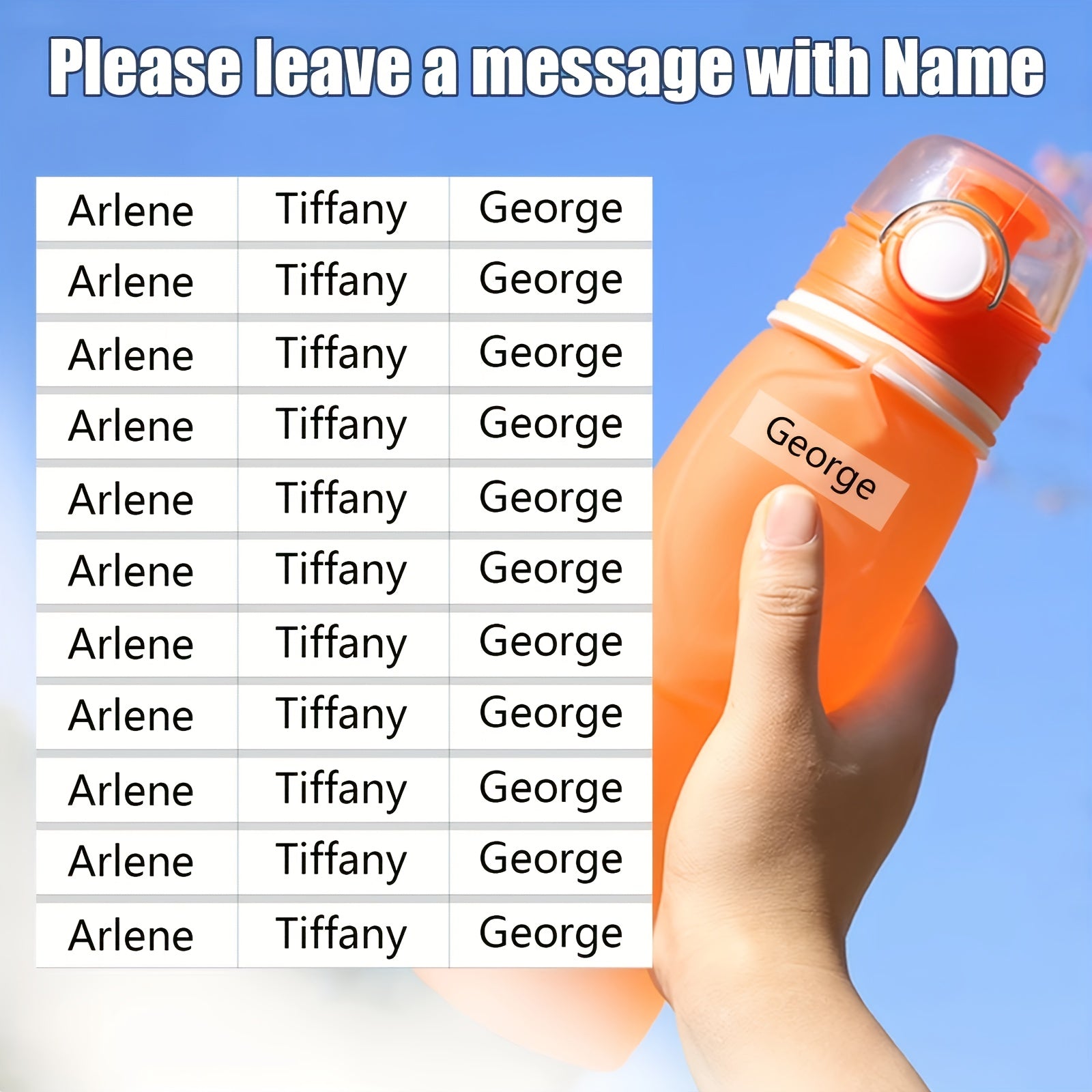 Custom Name Stickers Personalized Labels Transparent Waterproof School Labels
