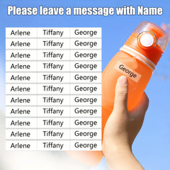 Custom Name Stickers Personalized Labels Transparent Waterproof School Labels