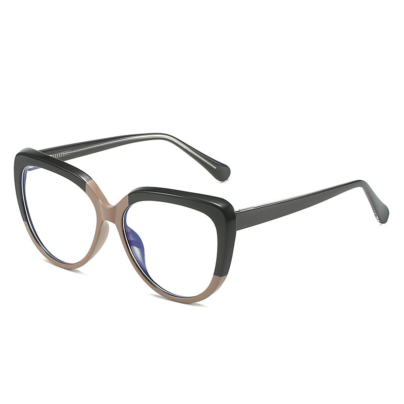 Leopard Frame Cat Eye Block Eyeglasses Clear Lens Retro Glasses