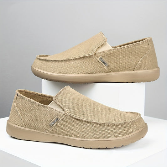 Men's Slip On Canvas Shoes Lightweight Breathable Casual Flats