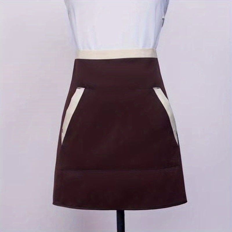Half Body Apron Solid Printing Hotel Restaurant Small Waist Overalls