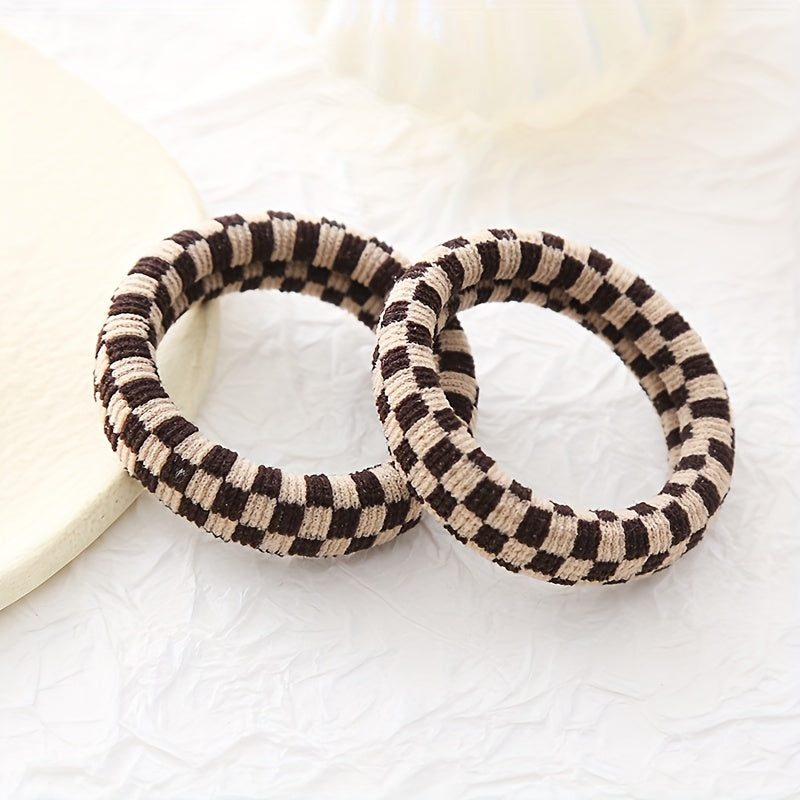 Vintage Cloth Ponytail Hair Tie High Elasticity Hair Rope Braiding Hair Accessor