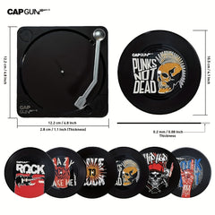 Vinyl Record Coasters Hip Hop Punk Rock Music Cup Coasters