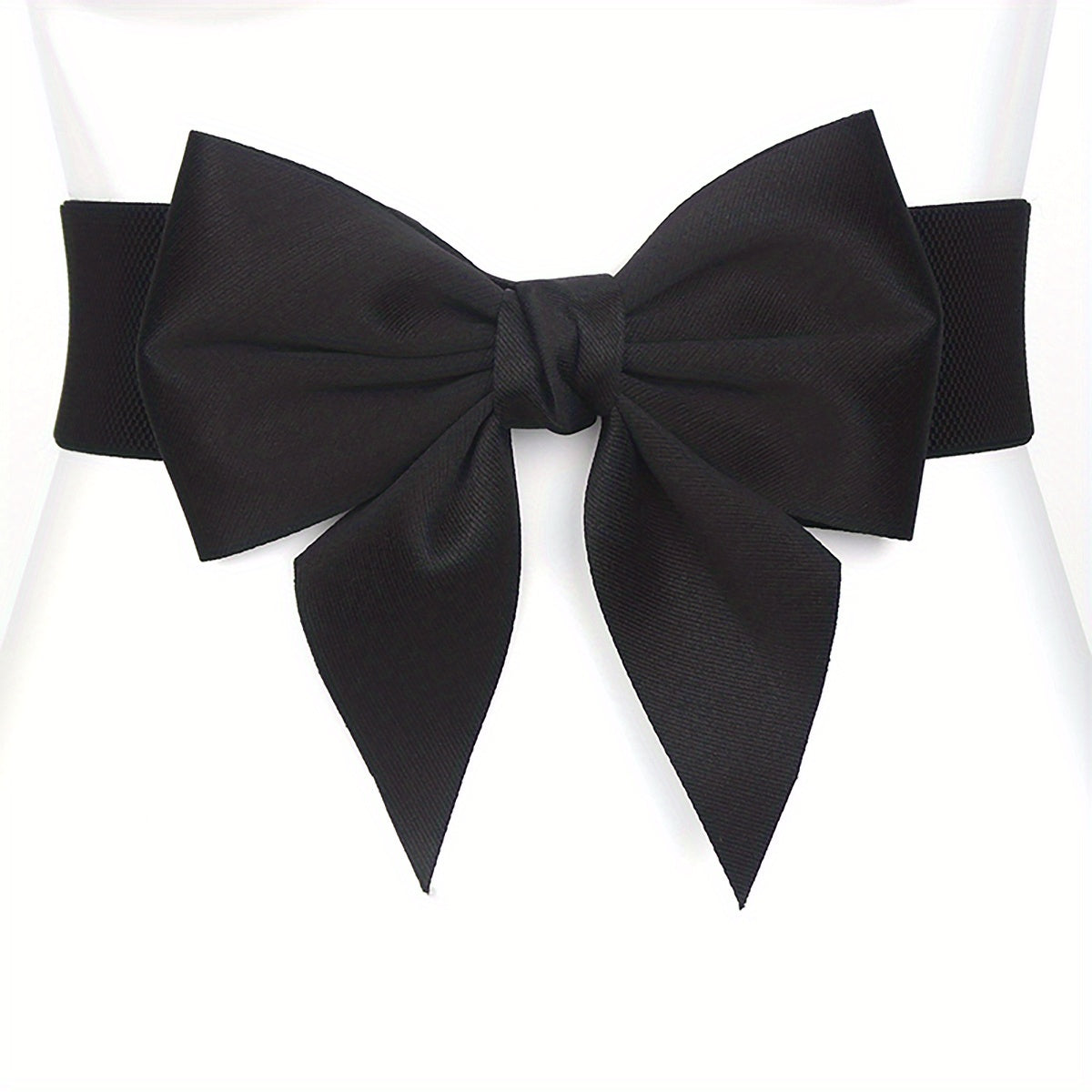 Wide Bowknot Waist Belt Elastic Waistband for Women