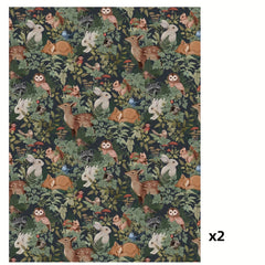 Self-Adhesive Dollhouse Wallpaper 1:6 1:12 Scale Stylish Patterns Festive Scenes