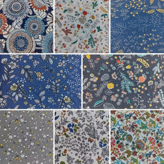 8pcs Cotton Patchwork Fabric Multicolor Floral Printed DIY Handcraft Material