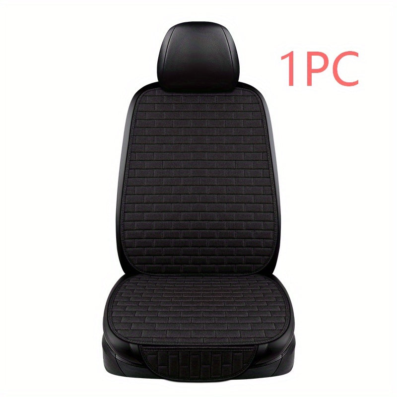Car Seat Cover Protector Linen Front Rear Back Protect Pad Mat