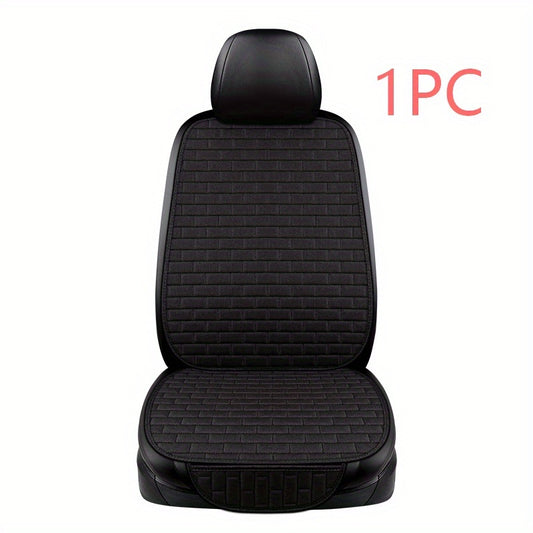 Car Seat Cover Protector Linen Front Rear Back Protect Pad Mat