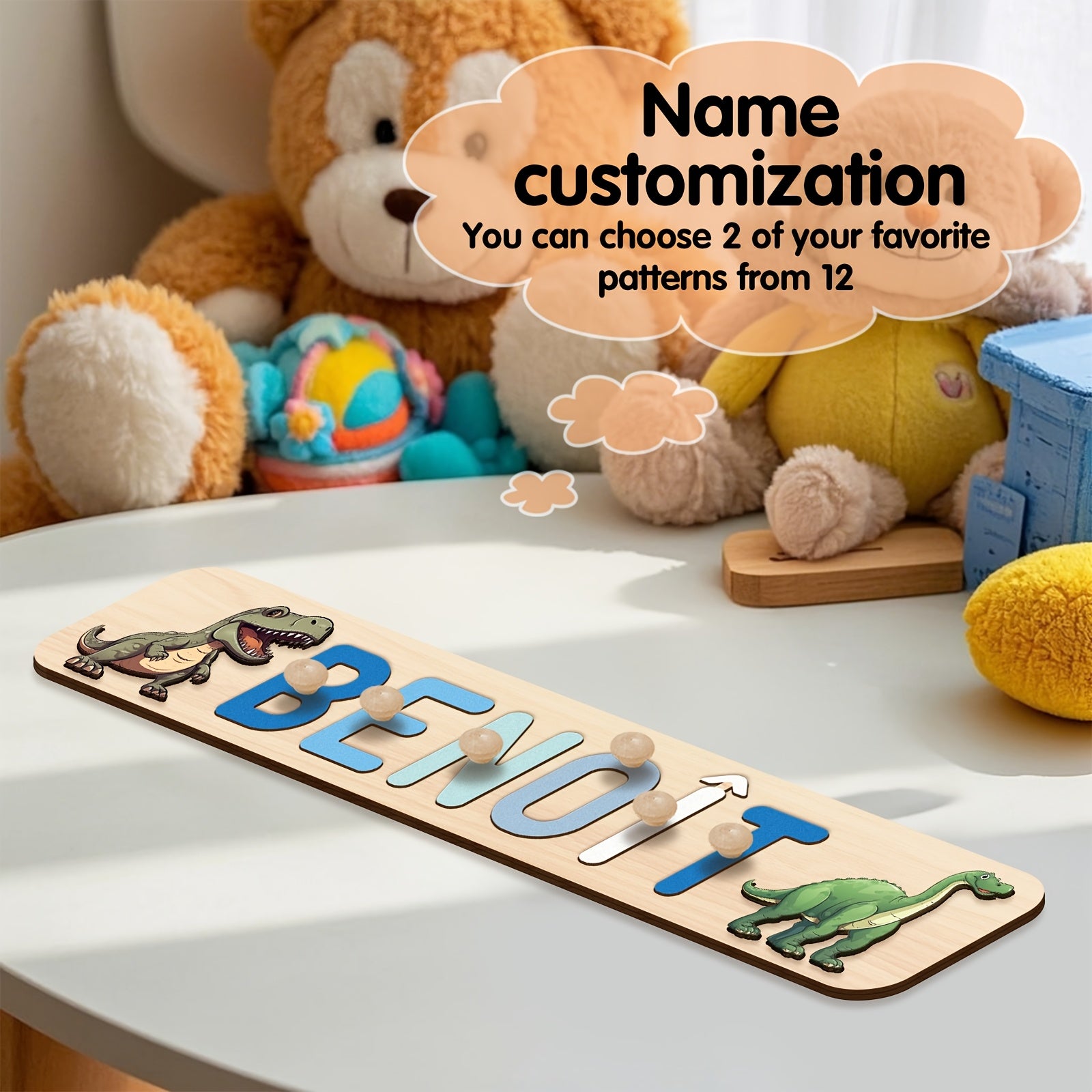 French Alphabet Puzzle with Animal Themes Educational Learning Toy