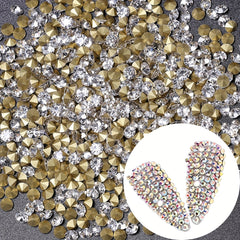400 pcs Clear Diamond Rhinestones for Nail Art and Crafts