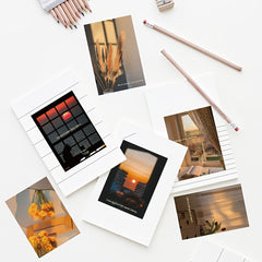 60pcs Sunset After Sunset High value Landscape Stickers DIY Waterproof Stickers