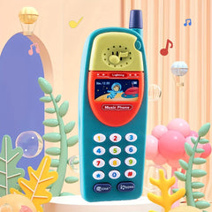 Kids' Fun Music Phone w/ Sound & Light Effects Multiple Modes Ideal Gift